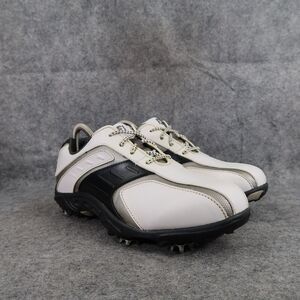 FootJoy Golf Shoes Junior 6 Sport Active Youth Oxford Lace Up Spikes White Black